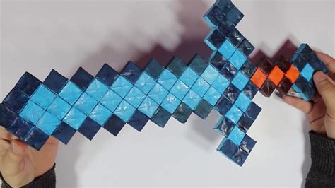 diy origami minecraft facil youtube