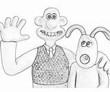 Coloring Pages Gromit Wallace Popular Shaun sketch template