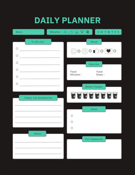 dailyweekly  monthly printable planners etsy   cute