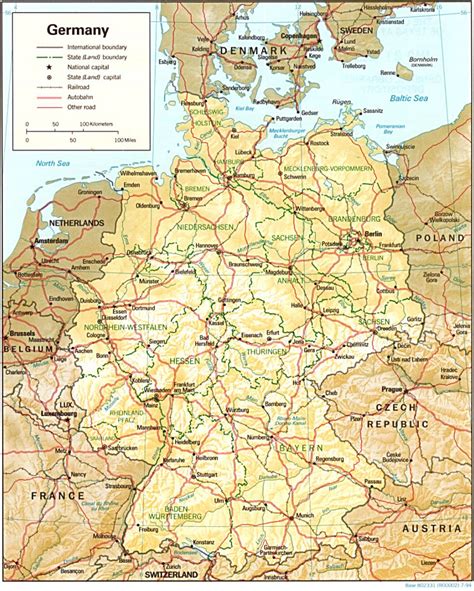 deutschland landkarte laendergrenzen autobahnen