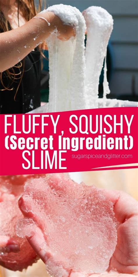 Fluffy Squishy Secret Ingredient Slime ⋆ Sugar Spice And Glitter