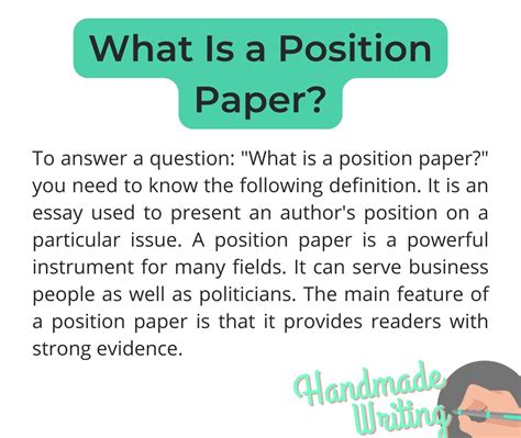 write  position paper full guide  handmadewriting