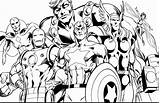Coloring Pages Superhero Adults Marvel Getcolorings sketch template