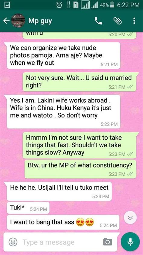 Sex Scandal Jubilee Mp Exposed After Asking For Nudes