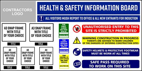 health  safety information boards pat  brien safety