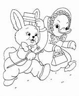 Easter Coloring Ducks Pages Duck Printable Sheets Bunny Activity Mr Kids Dressed Mrs Sheet Activities Bunnies Bluebonkers sketch template