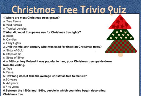 printable christmas tree trivia quiz