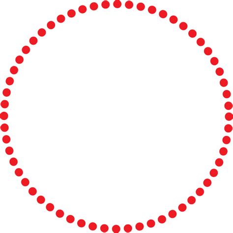 red dotted circle clip art  clkercom vector clip art