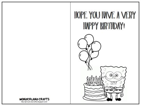 printable foldable coloring pages birthday cards remember  quotes