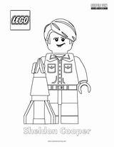 Coloring Minifigure Lego sketch template