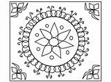 Diwali Rangoli Coloring Pages Printable Designs Happy Colour Kids Print Drawing Colouring Color Beautiful Wallpaper Getcolorings Printables Worksheets Colours Popular sketch template
