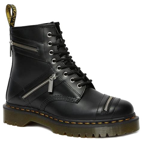 dr martens  bex zip unisex leather ankle boots black