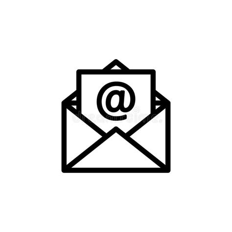 mail pictogram stock illustratie illustration  symbool