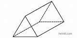 Prism Triangular Angles Ks1 sketch template