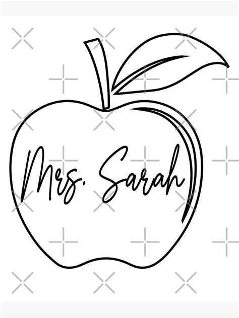 personalized teacher  pocket apple teacher gift custom teacher