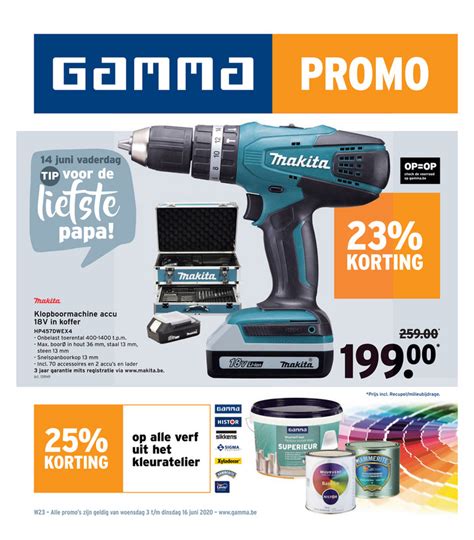 gamma folder weekpromoties