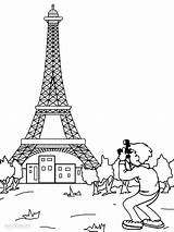 Eiffel Tower Coloring Pages Printable Color Worksheets sketch template