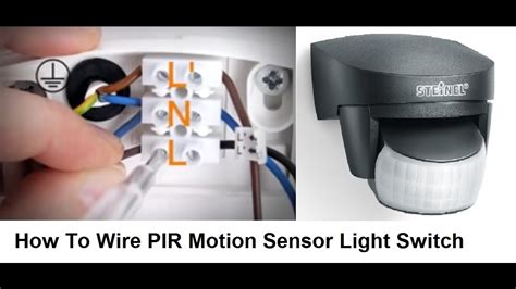 wire pir motion sensor light switch youtube