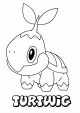 Pokemon Coloring Pages Grotle Print sketch template