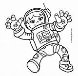 Coloring Astronaut Pages Space Printable Kids Outer Astronauts Girl Color Related Spaceman Print Popular Posts sketch template