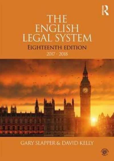 the english legal system david kelly author 9781351967075