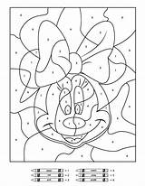 Number Color Disney Printables Coloring Pages Kids Minnie Mouse Sheets Printable Choose Board sketch template