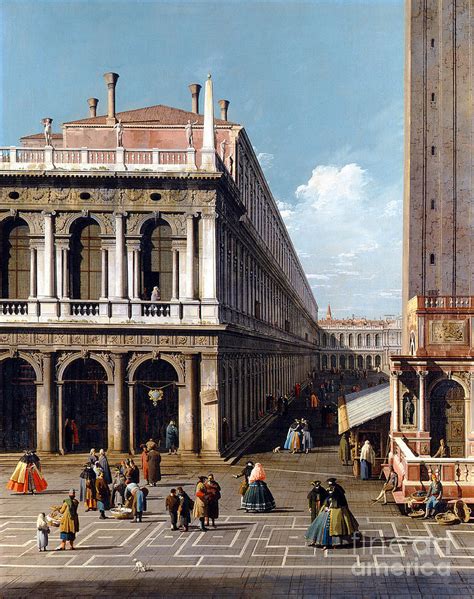 Piazza San Marco By Canaletto Painting By Canaletto