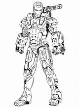 Ironman Raskrasil Superheld sketch template