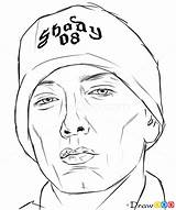 Eminem 2pac Sketches Drawings Shady Rap Zeichnen Drawdoo Outline Hop sketch template