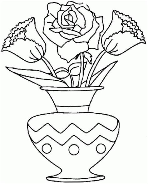 bouquet  flowers coloring pages coloring home