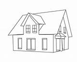 Coloring House Pages Houses Print Kids House8 Big Coloring4free Modern Index Architecture School sketch template