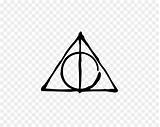 Deathly Hallows Symbol Harry Potter Hogwarts Silhouette Clipart Vector Transparent Getdrawings Library Hermione sketch template