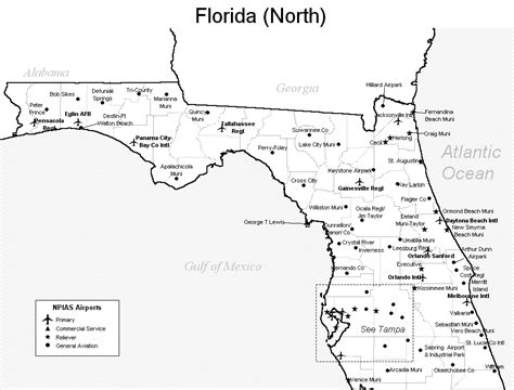 northern florida airport map northern florida airports