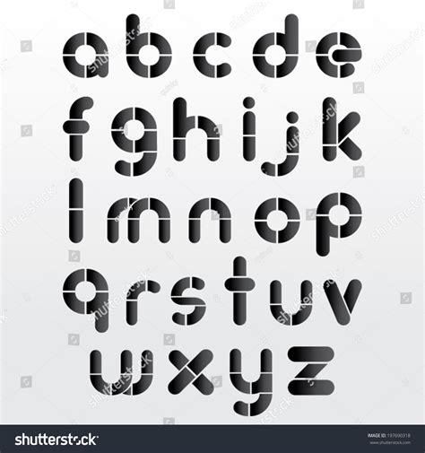 trendy alphabet vector design  shutterstock