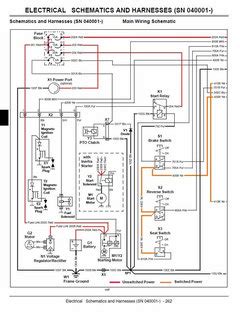 wiring diagram rareelectrical     pto clutch fits john deere  xr