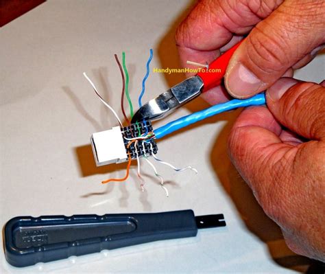 rj wiring diagram  wall socket