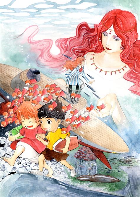 gake  ue  ponyo sosuke granmammare fujimoto miyazaki studio