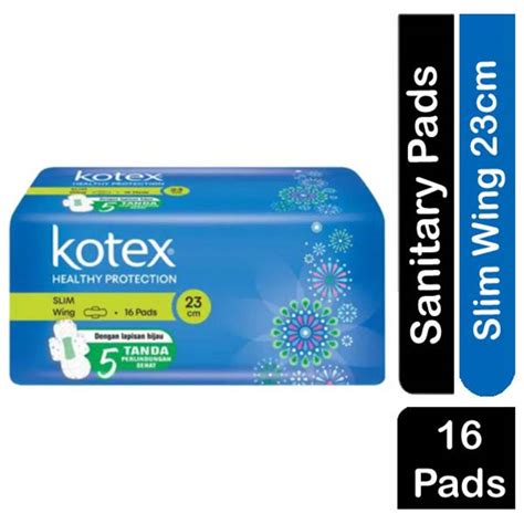 kotex healthy protection antibacterial slim wing pads cm ntuc