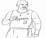 Paul Coloring Chris Nba Pages Coloriage Sheets Sport Info Basketball Template sketch template