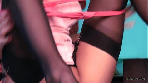 Horny Leggy Milf Lilywow In Sexy Black Nylon Stockings