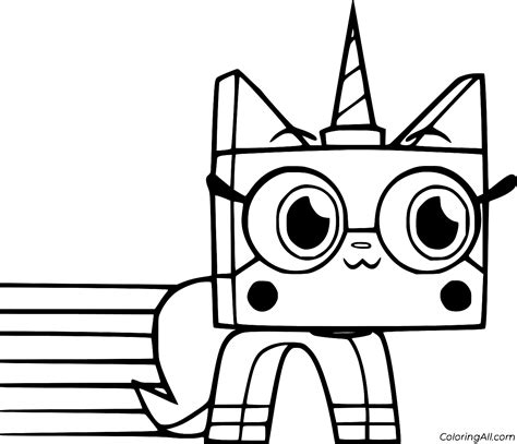 unikitty coloring pages coloringall