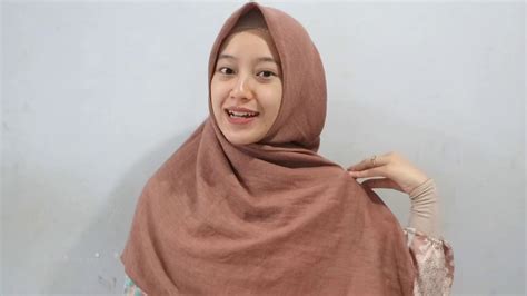 tutorial hijab square syar i menutup dada youtube