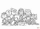 Coloring Pages Peanuts Charlie Brown Characters Christmas Printable Peanut Snoopy Color Character Linus Gang Print Kids Thanksgiving Supercoloring Cartoon Clipart sketch template