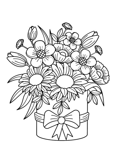 basket  roses coloring page  flower coloring pages  xxx hot girl