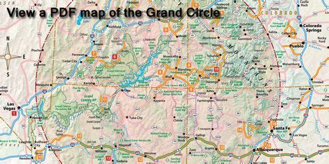 grand circle circle map arches np scenic byway