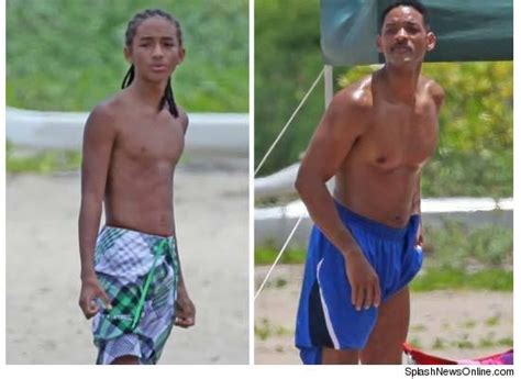Jaden And Will Smith Shirtless Beach Buds