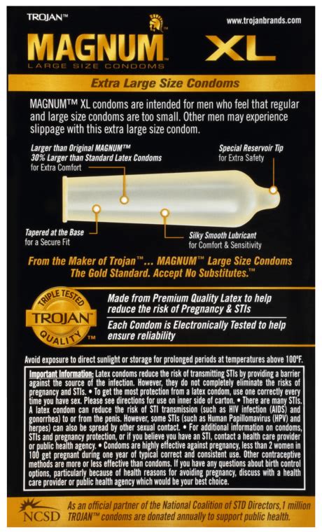 Magnum™ Xl Condoms Extra Large Condoms Trojan™