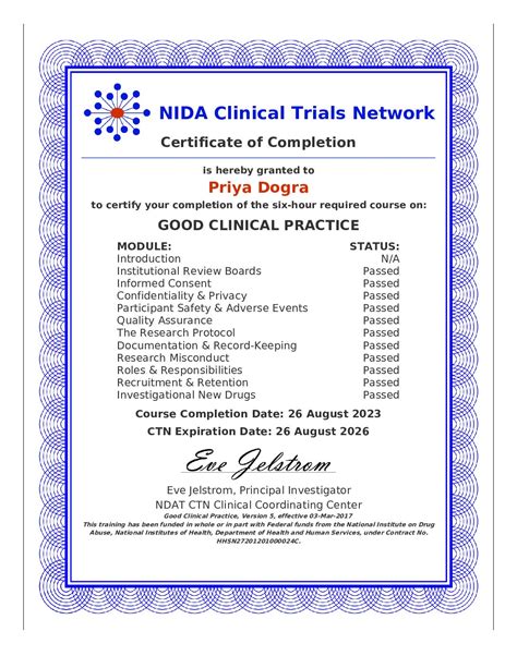 good clinical practice courses  certification