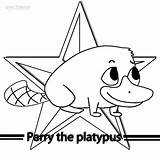 Platypus Coloring Perry Pages Kids Cool2bkids Printable Disney Ferb Colors sketch template