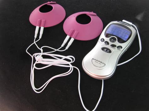 Bdsm Electric Shock Pink Breast Therapy Massage Cups Pad